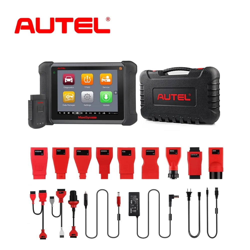 Autel MaxiSys MS906TS OBD2 автомобиля диагностический инструмент сканер автомобиля Автомобильный ЭБУ ключ OBD2 разъем кодирования TPMS тестер тормозной жидкости