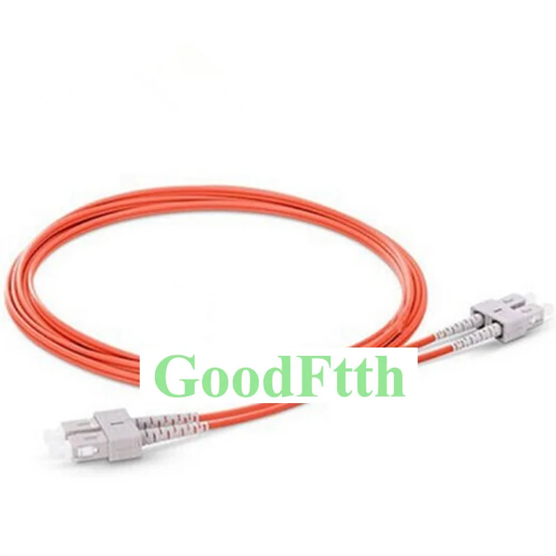 SC to LC fiber patch cord jumper cable multimode 62.5//125 OM1 duplex 5m length