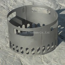 Pure Titanium 4 Piece Alcohol Stove Bracket Cradle / Steam Rack Detachable Light Weight 82g/set for Outdoor Camping Travel