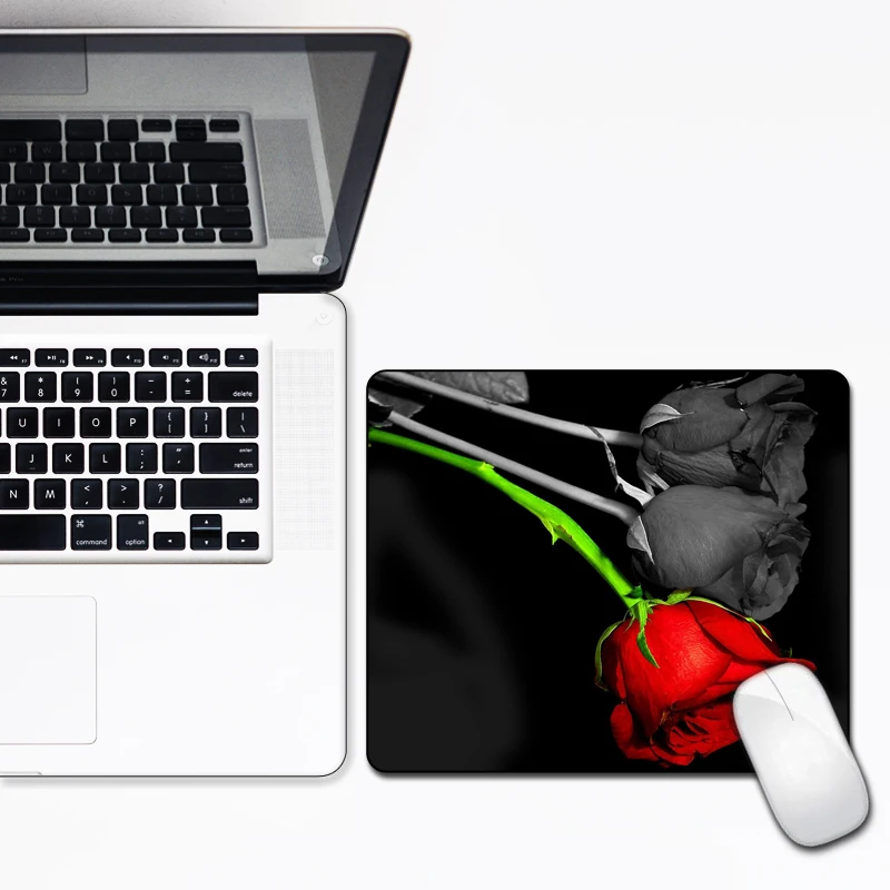 

FFFAS Rose Flower 30X25cm Mouse pad Home work Notebook computer PC Keyboard and mouse pad A hot gift