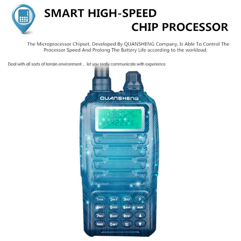 Высококачественная Двухдиапазонная рация QUANSHENG TG UV2 VHF UHF с сертификацией FCC CE|powerful