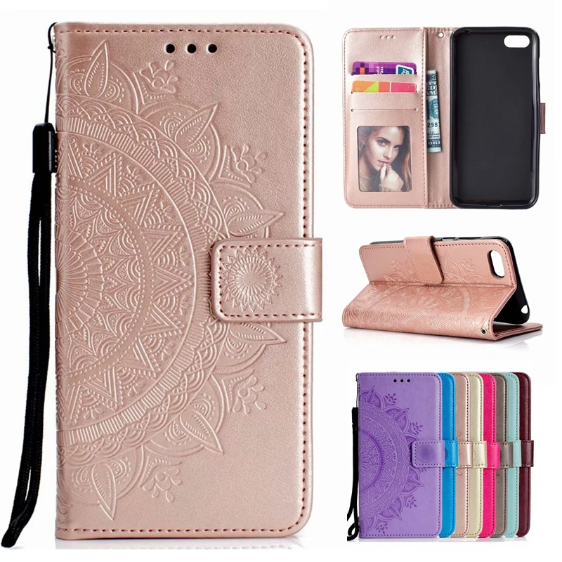 

Case on for Huawei Honor 7A DUA-L22 Cover Luxury Wallet Flip Leather Mobile Phone Case for Huawei Honor 7A Russian Version Coque