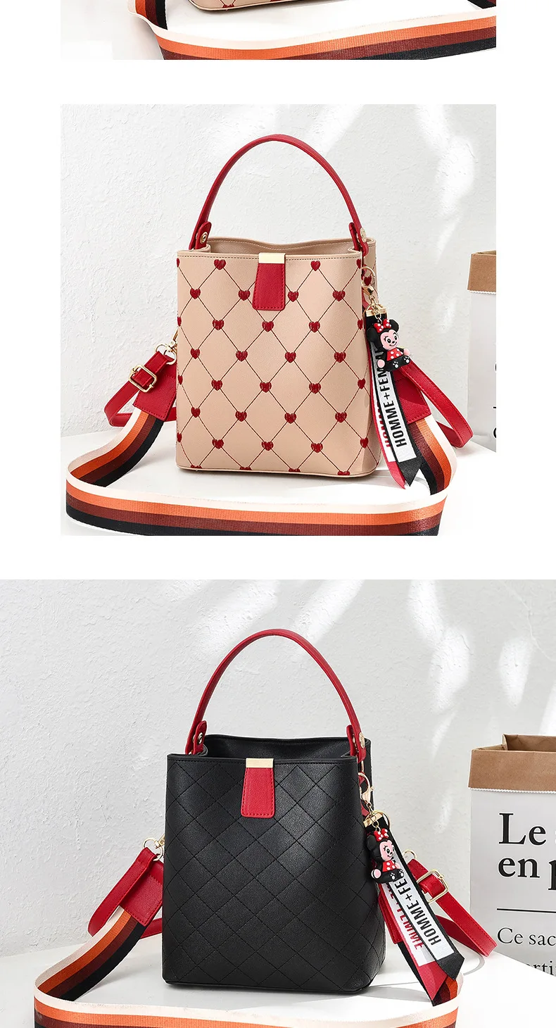 2019 moda em forma de coração bordados