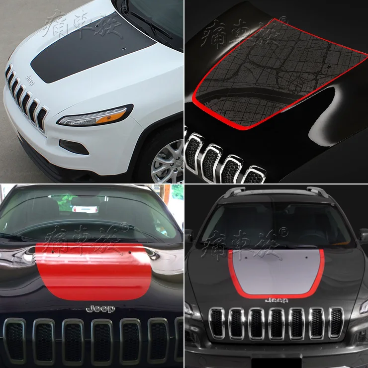 Автомобильные наклейки boby Oem для Jeep Cherokee черная декоративная пленка стайлинга