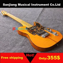 Электрогитара prince TL ольховое тело прозрачный желтый представлен палочки и сумка