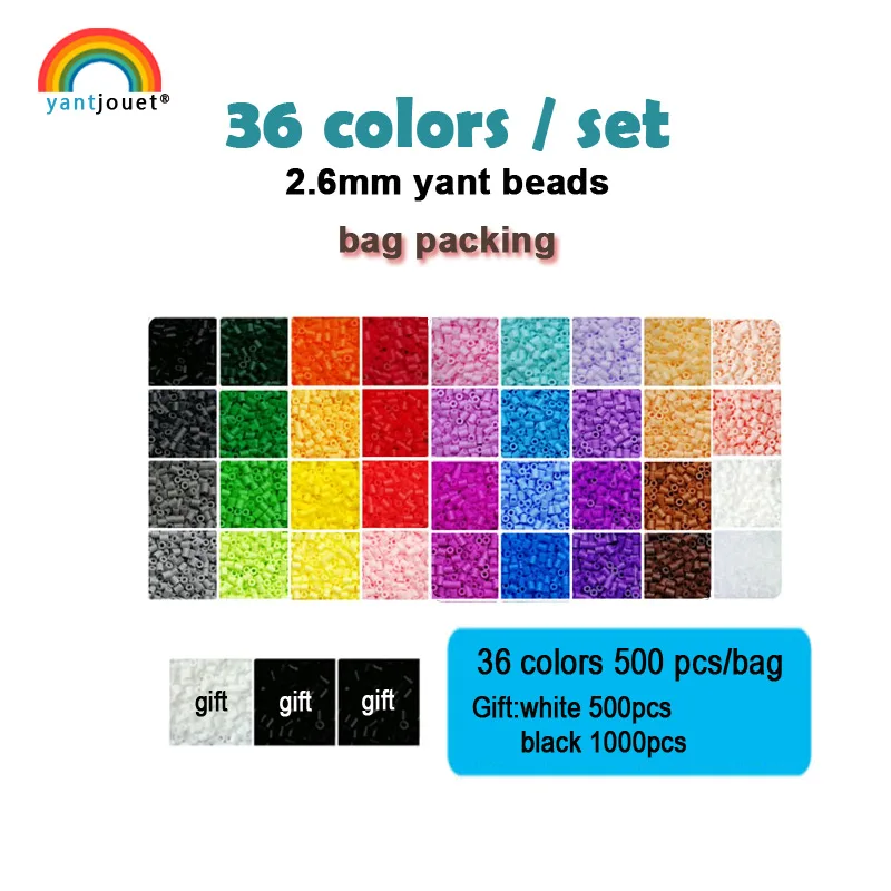 Yantjouet 5 мм Yant Beads Kit 24 48 72 цветов/Набор для малыша, Хама, бисер, сделай сам, пазлы, высокое качество, ручной работы, подарок, детская игрушка