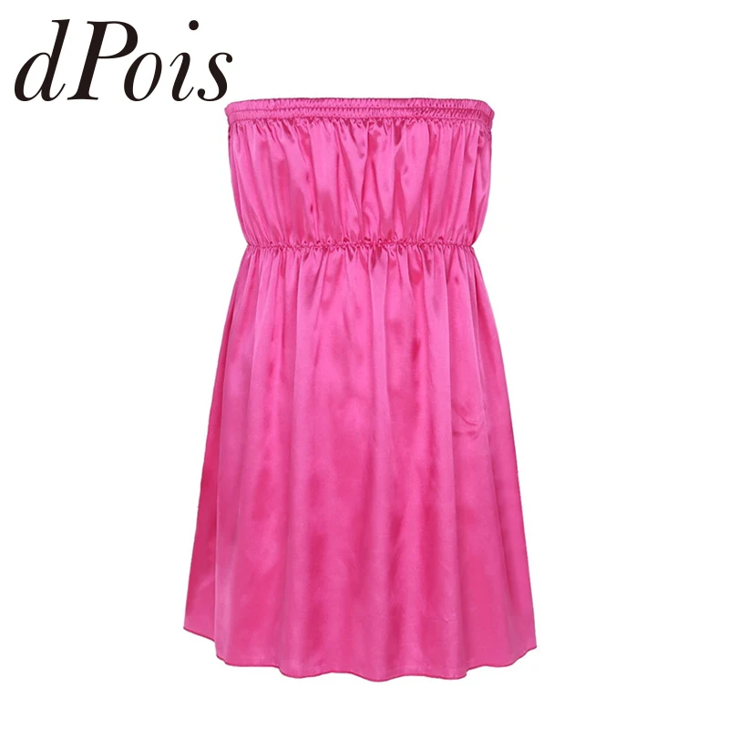 

Sexy Male Super Soft Sleepwear Underwear Homme Sissy Mens Beautiful Lingerie Soft Shiny Satin Strapless Elastic Nightwear Dress