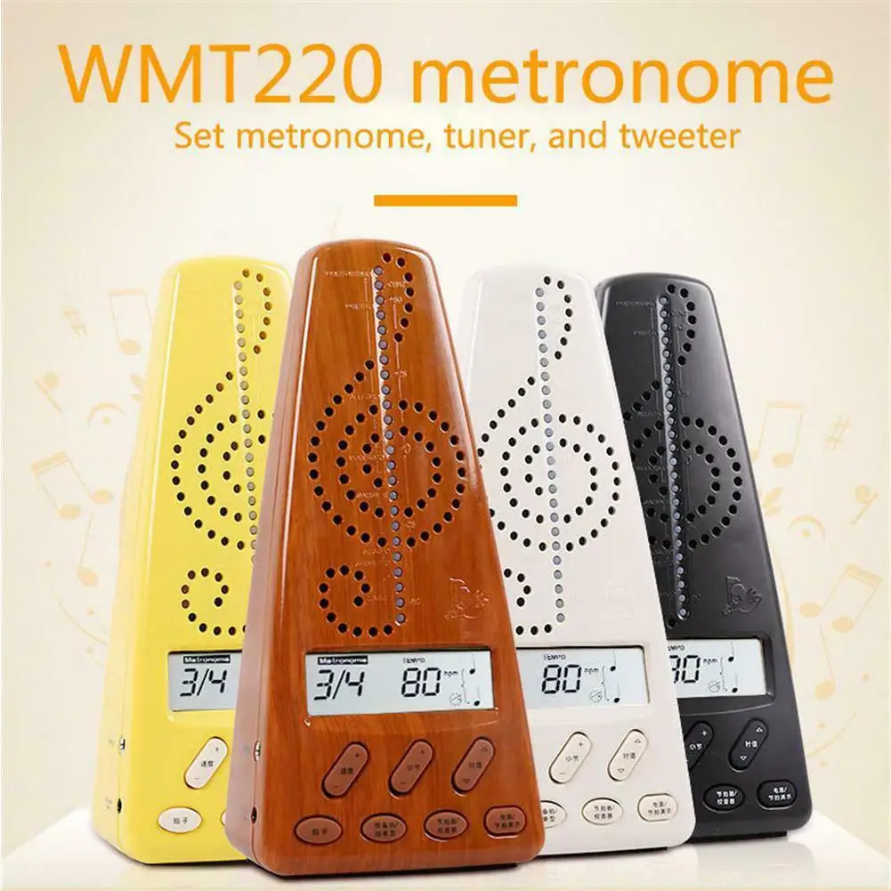 

Cherub WMT-220 Electronic Metronome Guitar Piano Drum Digital Tuner Musical Instrument General Rhythm with Pickup Clip