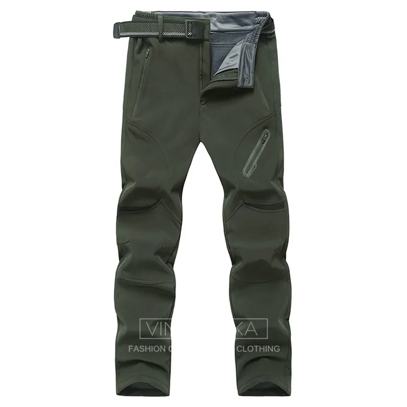 Супер плюс размер XL-9XL мужские зимние теплые флисовые прямые брюки мужские повседневные брендовые afs jeep быстросохнущие армейские брюки толстые брюки