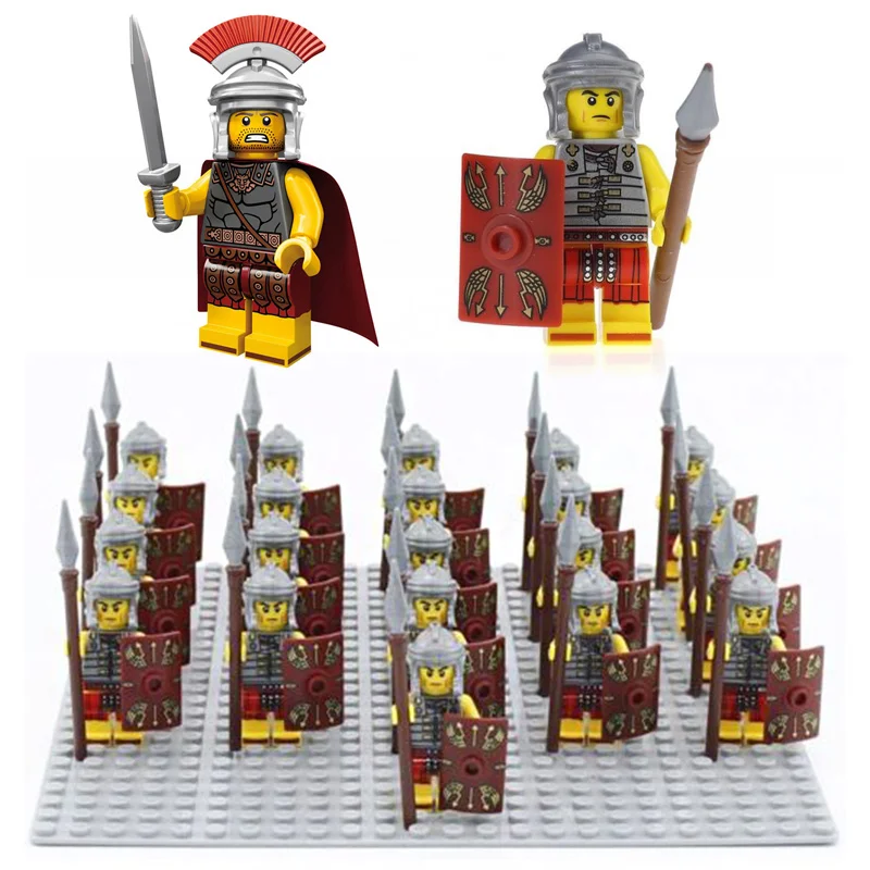 

Hot Selling 21Pcs/Set Roman Military Centurion Soldiers Minifigures Army Toys Collection Kids Gifts