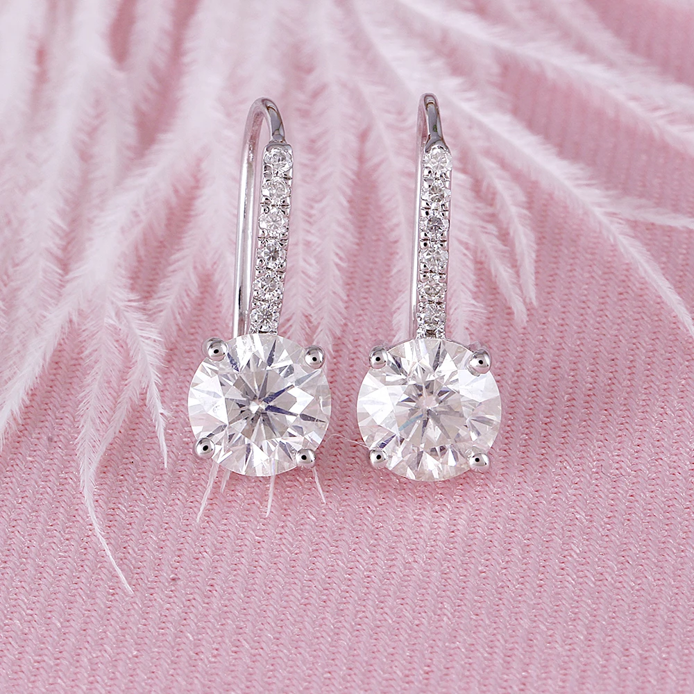 drop earring moissanite silver (4)