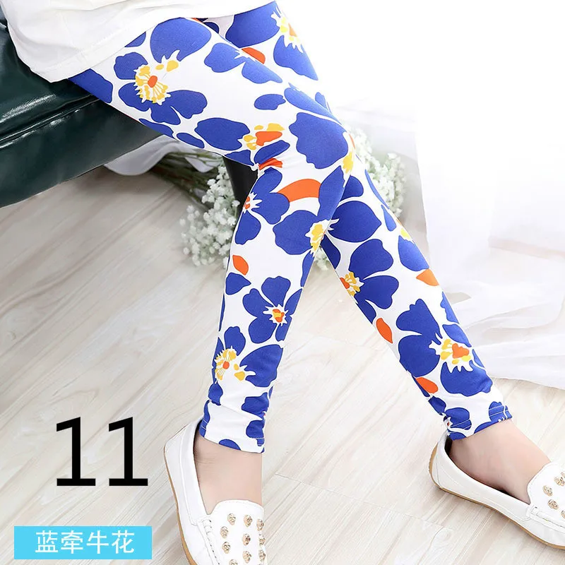 

Baby Kids Girls Leggings Pants Flower Floral Printed Elastic Long Trousers 2-14 Years Children Girls Clothes ddk011