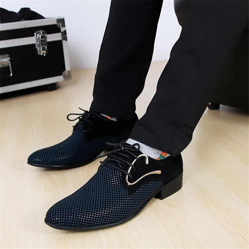 Pointed Men Oxford Wedding Business Flat Shoes
