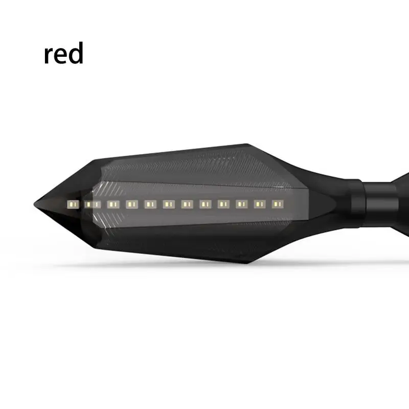 Мотоцикл модифицированный светодиодный указатель поворота супер яркий стример горизонт скутер одиночный 12 В внедорожные поворотные Указатели направления - Цвет: Red