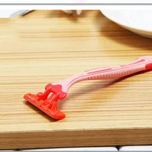 Бритвенный ручной персональный уход гаджет ABS микро-пилы грабли красный Противоскользящий T из нержавеющей стали Подмышечная Бритва для ног