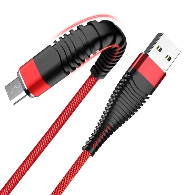 Micro USB кабель 1 м нейлоновый плетеный кабель для быстрой зарядки передачи и зарядка с синхронизацией данных кабель для huawei P Smart Y7 Y6 Prime Y9 Android шнур для телефона