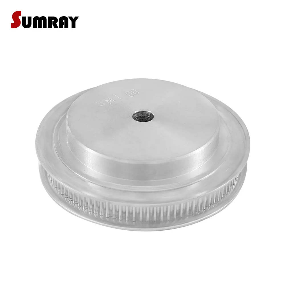 Sumray 3m 100t Polia de Alumínio 10 12 14 15 19 20 mm Diâmetro Interno da Correia Dentada Polia 11 mm Largura da Correia Polia da Correia do Dente