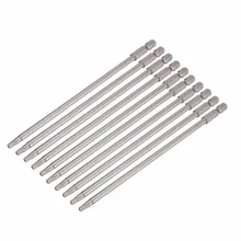 Uxcel 10 шт. S2 1/" Шестигранным хвостовиком T20/25/8/15/27/30 Магнитная отвертка бит 50/75/150 мм Длина DIY отвертка Replacemet