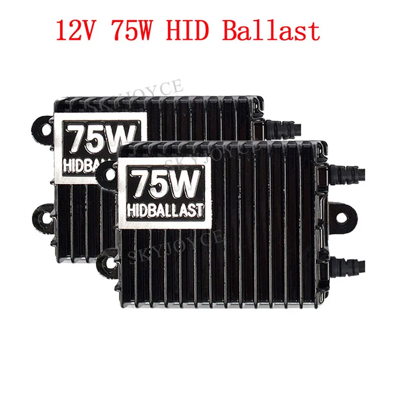 12V 75W Ballast HID Xenon Kit D2H H1 H3 H11 9005 9006 H7 75W Car Headlight Xenon Bulb HID Kit AC 12V High Power HID Ballast Kit (3)