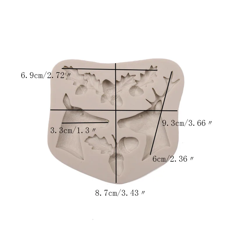 Рога оленя Рождественский лось силиконовые смолы формы Рождество формы инструменты подвеска ювелирные изделия для изготовления подарок