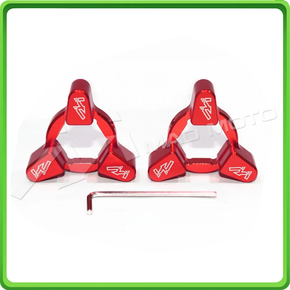 HUIHUAN MADMOTO 22mm Red Fork Spring Preload Adjusters for TRIUMPH SPEED TRIPLE 1050 2005 2006 2007 2008 2009 2010 Style B (8)