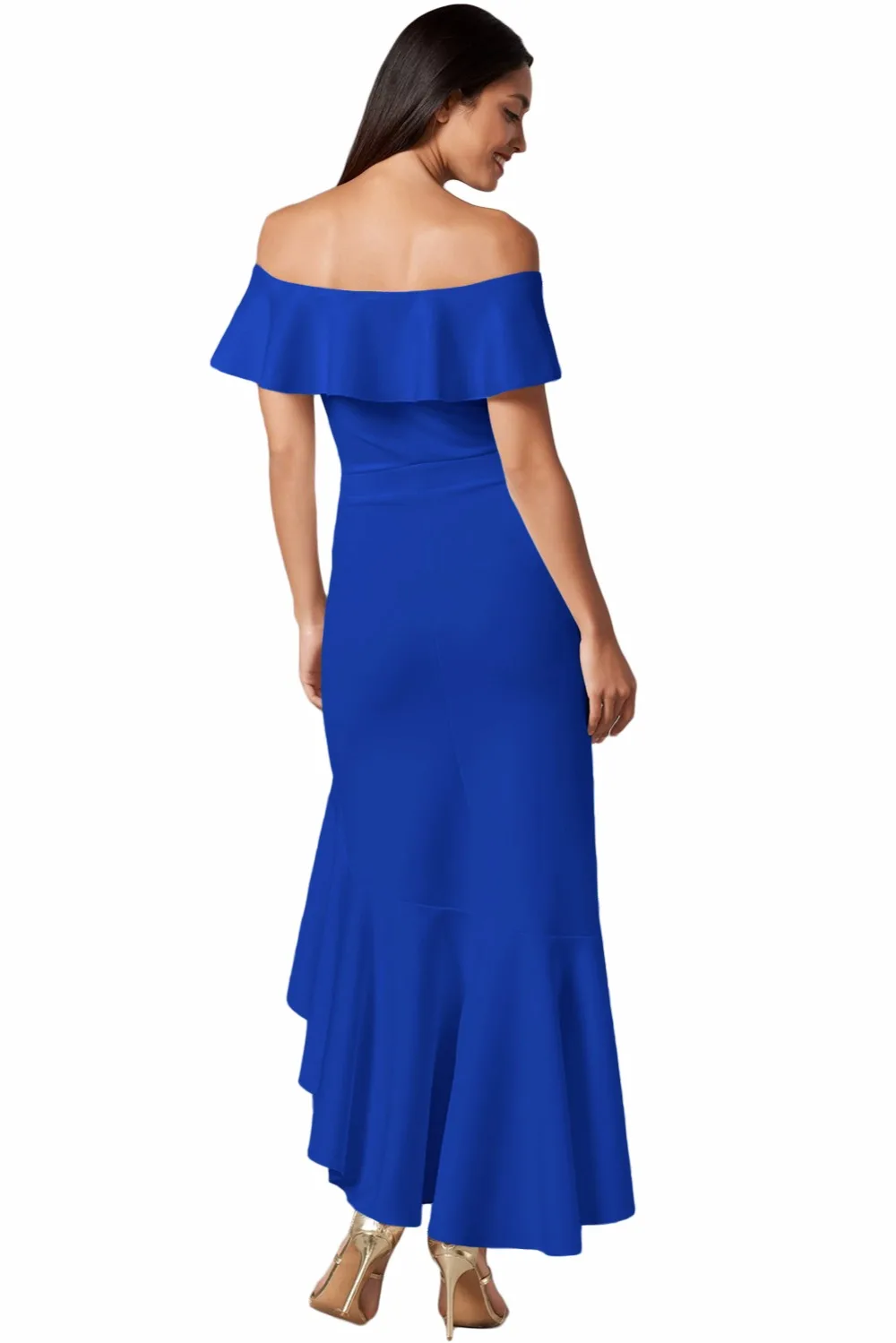 Royal-Blue-Ruffled-Off-Shoulder-High-Low-Mermaid-Dress-LC610351-5-2