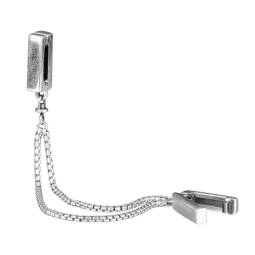 DIY Подходит для Pandora Charms браслеты Плавающие цепи безопасности цепи бусины 100% 925 пробы-серебро-ювелирные изделия Бесплатная доставка