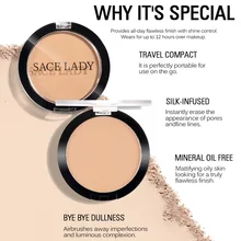 Лучшее гладкое регулируемое Масло Водонепроницаемый стойкий Макияж матовая Мягкая прессованная тональная крем-пудра QQ99