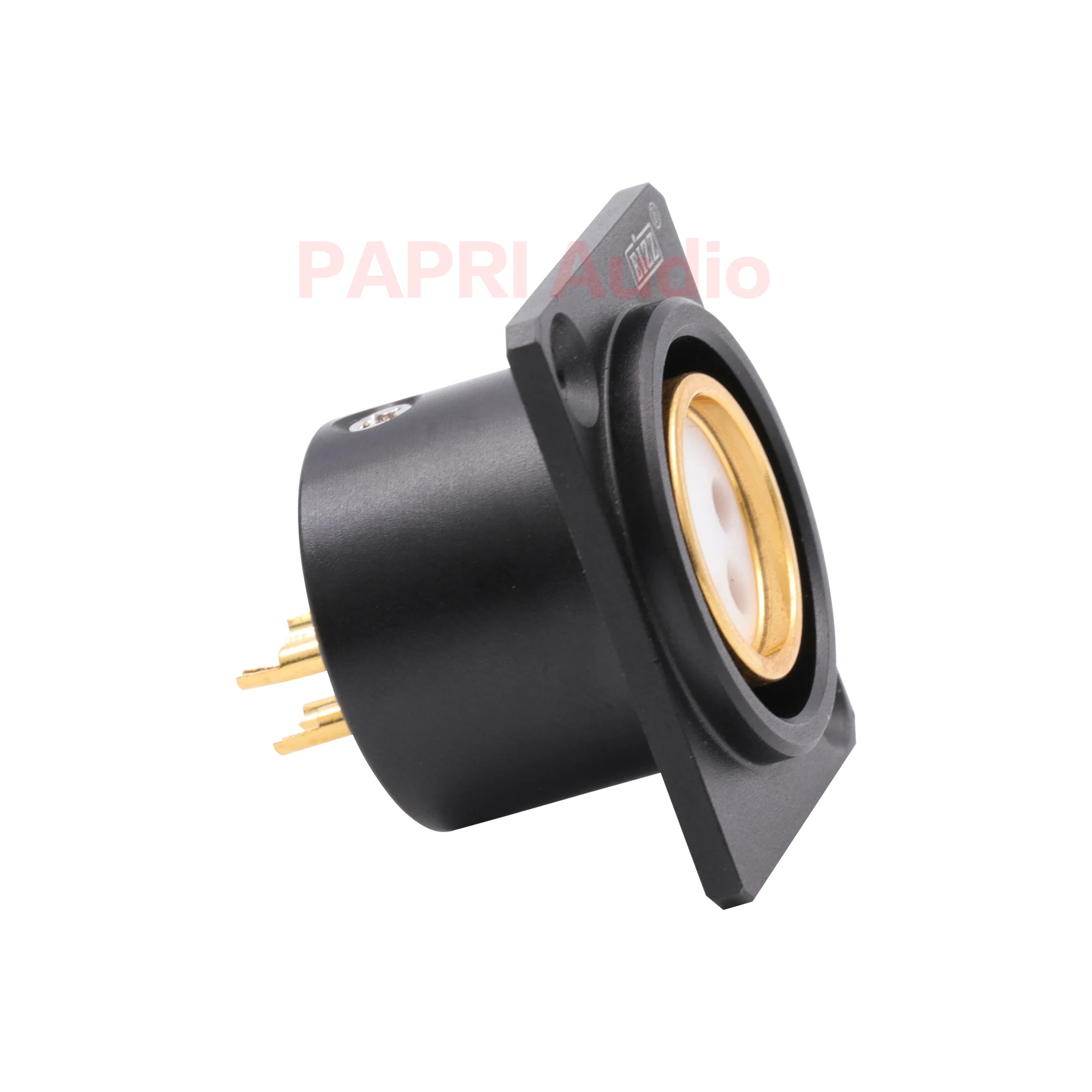 PAPRI EIZZ 4pin Female XLR Plug Connector Socket Jack Hifi Audio Headphone AMP DIY 24K gold plated Copper pins PTFE Insulator