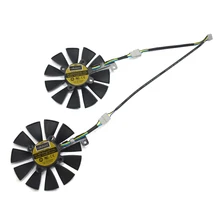 2 шт./лот 87 мм PLD09210S12HH 4pin GTX 1070 Видеокарта кулер вентилятор заменить для ASUS GTX 1070 двойной GTX1060 графический карт охлаждения