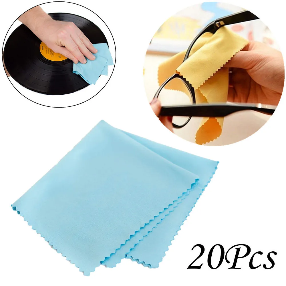 

20 microfiber square cleaning cloth for computer phone screen camera lens glasses cleaning L0321