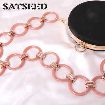 

2019 NEW Features High-grade Multicolor Acrylic Circle with Thick Chain and Thick Chain
