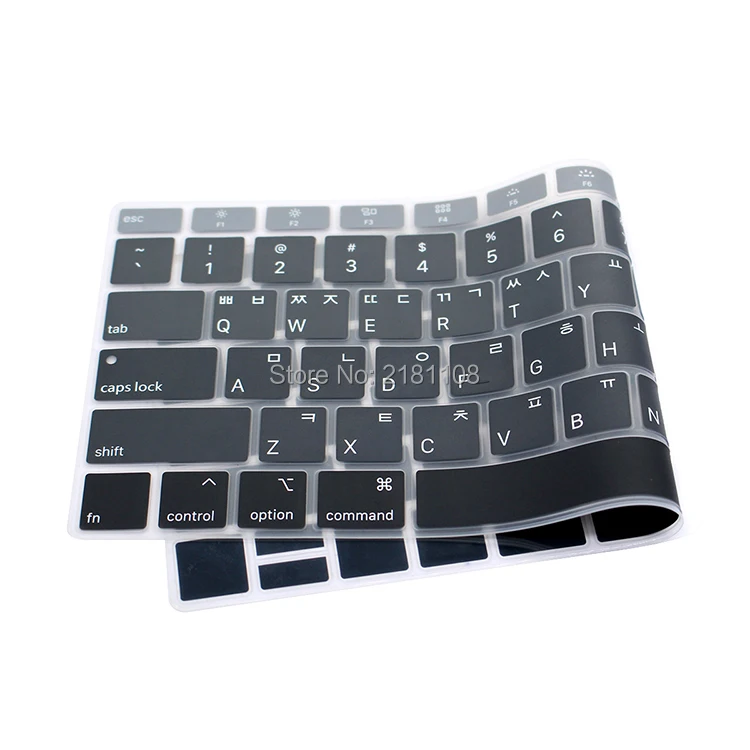 Корейский Радуга силиконовый чехол для клавиатуры кожи протектор для Macbook Air 13 с Touch ID отпечатков пальцев США Версия