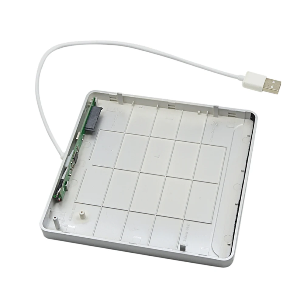 Внешний тонкий SATA USB 2 0 SuperDrive корпус для Apple Macbook слот 9 5 мм DVD ROM Optibay HDD Caddy|imac hdtv|enclosure