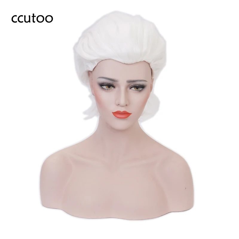 

Ursula Cosplay Wig The little Mermaid White Short Synthetic Hair for Adult + Wig Cap