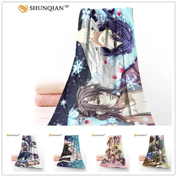 

Custom Hakuouki Japanese Anime 35x75cm Face Towels Facecloth Bamboo Fiber Washcloth Quick drying Sports Towel