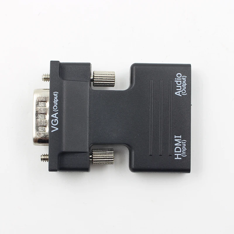 Kebidu HDMI-VGA Женский-Мужской мини-адаптер конвертер с аудио адаптером кабель Поддержка 1080P выходной сигнал