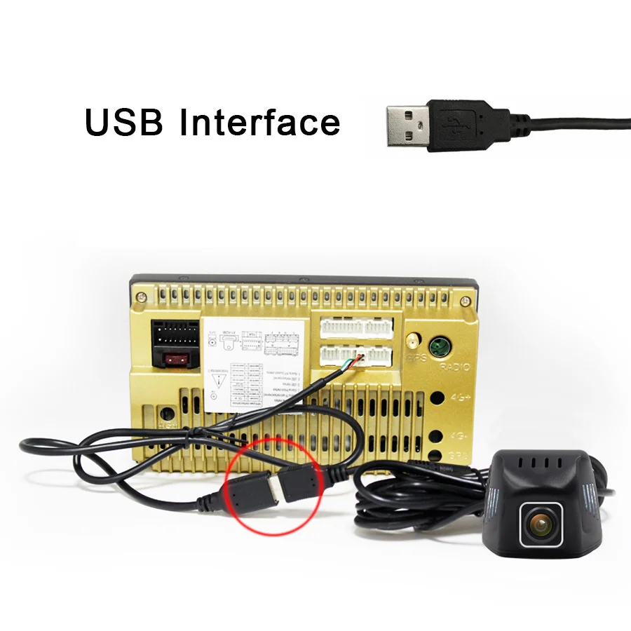 TOPSOURCE USB автомобильный видеорегистратор ADAS водительский рекордер USB Dash камера HD 720P видео рекордер для Android 7,1 8,1 4,4 DVD gps плеер