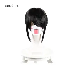 Ccutoo 12 "Ваше имя miyamizu mitsuha черный Синтетические волосы Косплэй парик Термостойкость Волокно