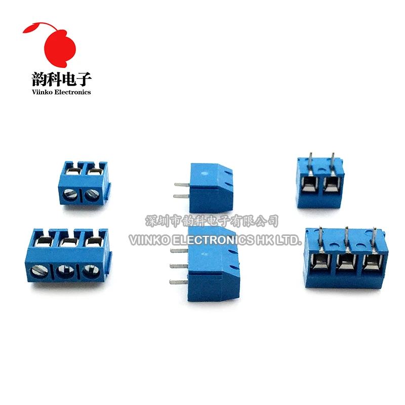 10pcs KF301-2P KF301-5.0-2P KF301 2Pin 5.08mm Plug-in Screw Connector plug screw connector