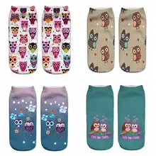 Весной и летом односторонний принт с героями мультфильмов носки с совами для беременных женщин Носки