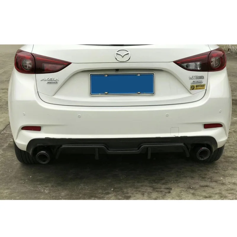 Для Mazda 3 Axela хэтчбек 2017 спойлер задний бампер диффузор из полимерного