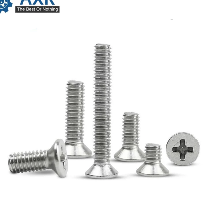

M3*4/5/6/8/10/12/16/20/25/30/35/40/45/50/60/70/80 Stainless steel countersunk head philips machine screw KM3