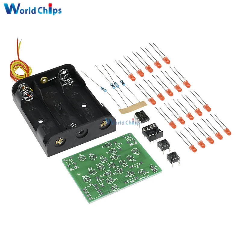 

DC 5V Electronic Windmill Training Kit Funny DIY for Practice Adjustable Speed MCU Design for Soldering DIY Kit
