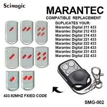 1 шт. пульт marantec Digital 211212214221222224231232 Замена 433 МГц пульт дистанционного управления фиксированный код