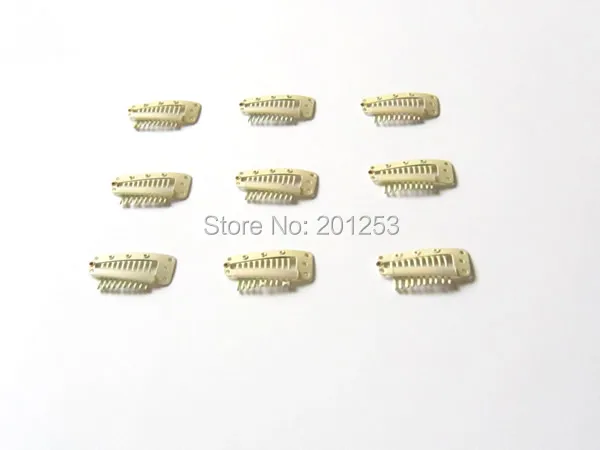 

3.6cm 10 Teeth Hair Clip for Hair Extensions,Toupees Clips,Wig Clips,Hair Extensions Tools,Blonde,100pcs,Free Shipping