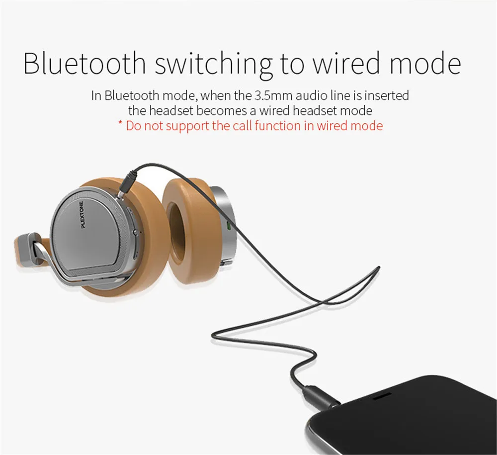 Wireless Headphone CSR Chip Bluetooth Hi-Fi Stereo Headphone with Mic for iphone Samsung Xiaomi huawei