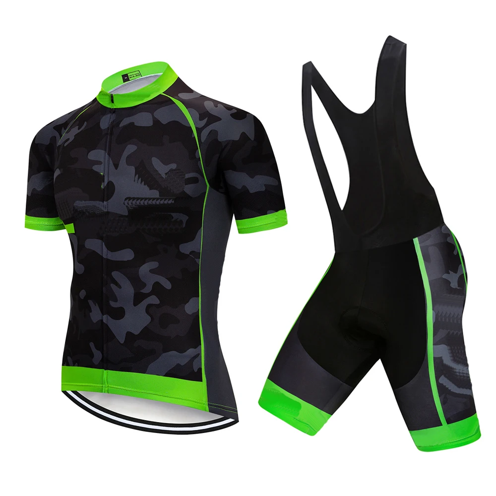 

2019 Bike Team Men Camouflage Cycling Sets Maillot Ropa Ciclismo Bicycle Jersey Summer Bike Cycling Clothing Outdoor Jersey 12D