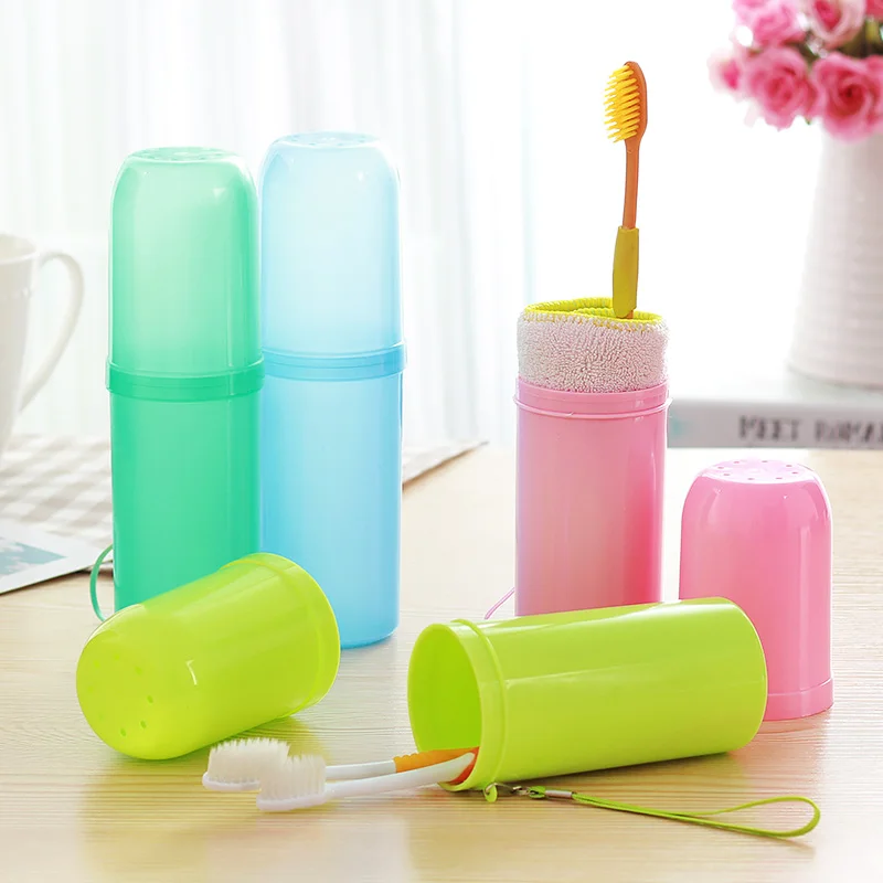Travel portable bathroom accessories set toothbrush holder set wash cup