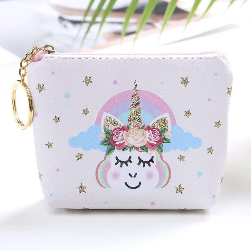 

children cartoon purse girl boy Clutch bag coin unicorn doll bag storage key coin lovely holder card case